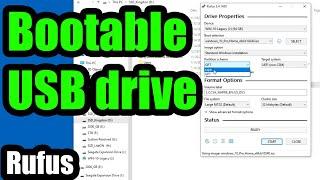 Bootable USB Flash Drive using Rufus (MBR/GPT, Legacy/UEFI)