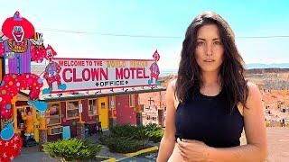 Overnight Alone at The Creepiest Motel in America (CLOWN MOTEL)