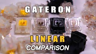 Gateron Linear Switch Compare | Oil King, Baby Raccoon, Milky Yellow Pro, North Pole 2.0