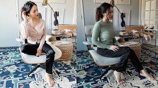 Intimissimi Lounge Haul: How to style black satin trousers