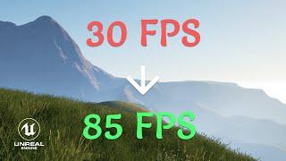 Fix UE5 Grass Render Performance (30 FPS to 85 FPS) with Shadow Maps Method