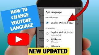 NEW! How To Change YouTube Language in Mobile 2023