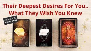 WHAT ARE THEIR DEEPEST DESIRES ABOUT YOU? PICK A CARD  LOVE TAROT READING