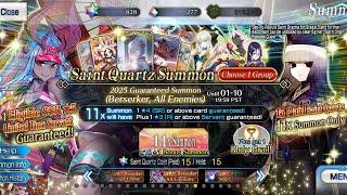 FGO NA GSSR New Years 2025 AOE Berserker Banner Rolls