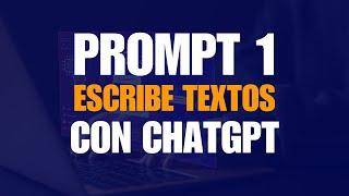 PROMPT GRATIS 1/10 para Escribir textos con #chatgpt