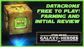 DATACRONS!  SWGOH Free to Play - Farming, Strategy, and First Impressions and Reaction to Datacrons