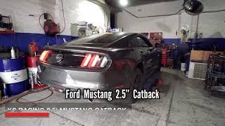 KS RACING Ford Mustang GT 2015+ Catback - Stainless Steel with X Pipe Centre