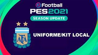 COMO EDITAR UNIFORME LOCAL ARGENTINA TEMPORADA 2023 PES 2021