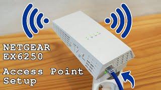 Netgear EX6250 Wi-Fi extender dual band • Access point mode setup