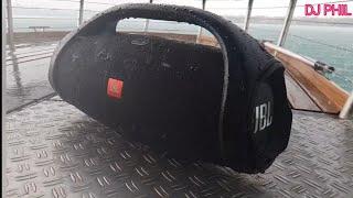 JBL BOOMBOX 2 Bass Test! Rain on a boat