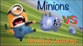 Minions vs Grizzy & Lemmings - Fan made