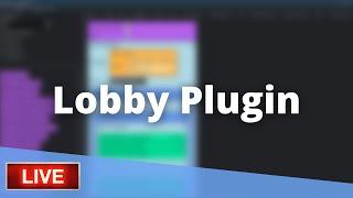 My first live stream!!! Building lobby plugin with visual bukkit