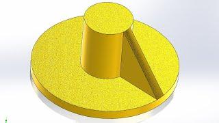SolidWorks tutorials Rib Feature : How to Create Rib Feature in one minutes