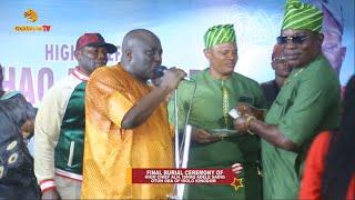 SAHEED OSUPA UPLIFTS FUJI MUSIC AT THE FUNERAL CEREMONY OF CHIEF ISHAQ OTUN OBA OF ISOLO KINGDOM