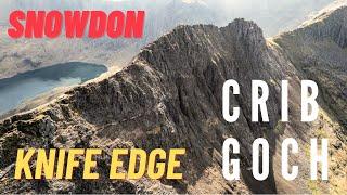 CRIB GOCH - THE KNIFE EDGE in 14 MINUTES (4K, SNOWDON - WALES)