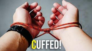 Paracord HANDCUFFS! | Prusik Knot/ Botswain Handcuff | HOW TO