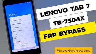 Lenovo Tab 7 (TB-7504x) FRP bypass without PC | FRP bypass Lenovo Fab 7 remove Google Account.