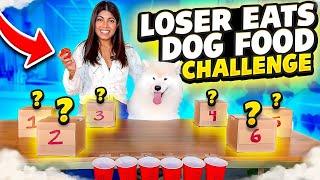 Loser Eats Dog Food! Dog vs Human challenge