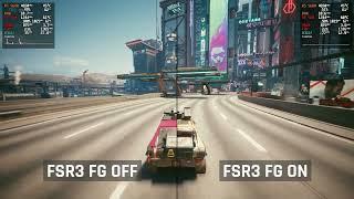 FSR3 Frame Generation mod tested in Cyberpunk 2077 FT. RX 570 4GB