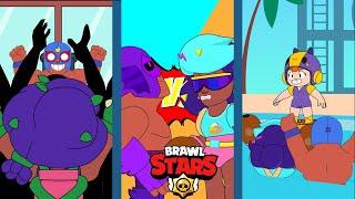 BRAWL STARS ANIMATION FULL: COCO ROSA & EL PRIMO COMPILATION #6