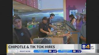 Chipotle hiring through TikTok