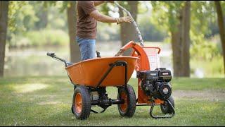 The SuperHandy Mini Chipper Shreds 3" Branches with Ease!