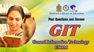 A/L GIT | MCQ | Past Questions & Answer | General Information Technology (English & Sinhala Medium)