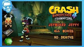Jetboard Jetty + Louise Boss Fight - Full Walkthrough - Crash Bandicoot 4 It's About Time [4k]