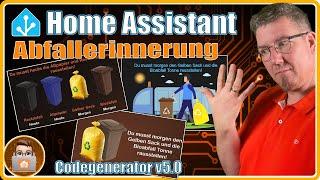 Abfallerinnerung 2024 Home Assistant | Codegenerator, Abfallkarten und Popup detailliert erklärt