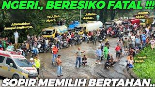 SITINJAU LAUIK MENGAMUK !!! Supir Truk Memilih Untuk Bertahan Dari Pada Memaksakan Kendaraan