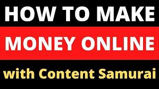 How To Make Money With Content Samurai Video Creator APP