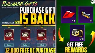 Old Purchase Gift Is Back | Get Free Mythic Emblem & Mini Material | Get Free Rewards |PUBGM