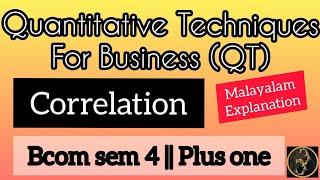 Quantitative Techniques For Business || Correlation || Commerce Companion