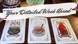 Your detailed week ahead  pick a card daily details + charms