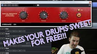 Free Plugin Friday | Analog Obsession Sweet Drums | Drum Processor