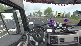 Realistic Cabin Cam Using Open Track And AiTrack | Euro Truck Simulator 2 | Free Head Tracking.