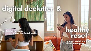 declutter your digital + reset  how to create calm, focus & productivity in digital life