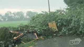 07-09-2024 Mount Vernon, IN - Large Tornadoes Near Mount Vernon and Johnson