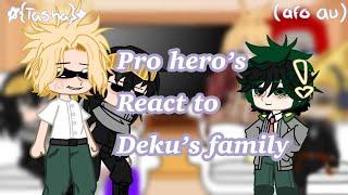 Pro hero’s react to the midoriya family {mha}{afo dad au}{mha/bnha}