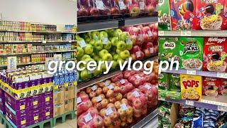 GROCERY VLOG PH  realistic grocery shopping, monthly essentials, life in MNL, asmr grocery with me