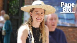 Amber Heard looks relaxed, happy in Madrid as Johnny Depp faces teeth criticism | Page Six