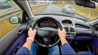 2004 Peugeot 206 [1.4 HDi 70HP] |0-100| POV Test Drive #1425 Joe Black