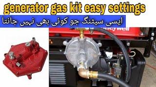 very easy generator gas kit setting | How to adjust generator gas kit settings