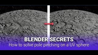 Blender Secrets - How to solve pole pinching on a UV sphere