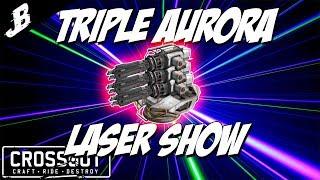 Is the Aurora laser better than the MG13 Equalizer Minigun??? - Crossout Triple aurora Gameplay
