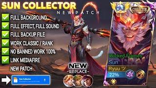 NEW!! Script Skin Sun Collector - Wicked Flames No Password | Full Effect Voice | Patch Terbaru