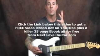 Dave Nassie accelerated flashy pentatonics extreme bending lead guitar lesson part2