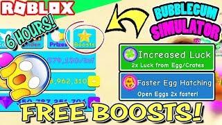 [CODES] 6 HOURS OF *FREE* BOOSTS IN BUBBLEGUM SIMULATOR (Roblox) | 2x LUCK AND SPEED