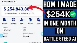 How I Made $254kIn One [1] Month On Battle Steed Ai