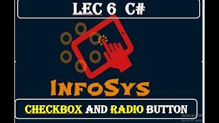 Lec 6 c# CheckBox and Radio Button in hindi | urdu